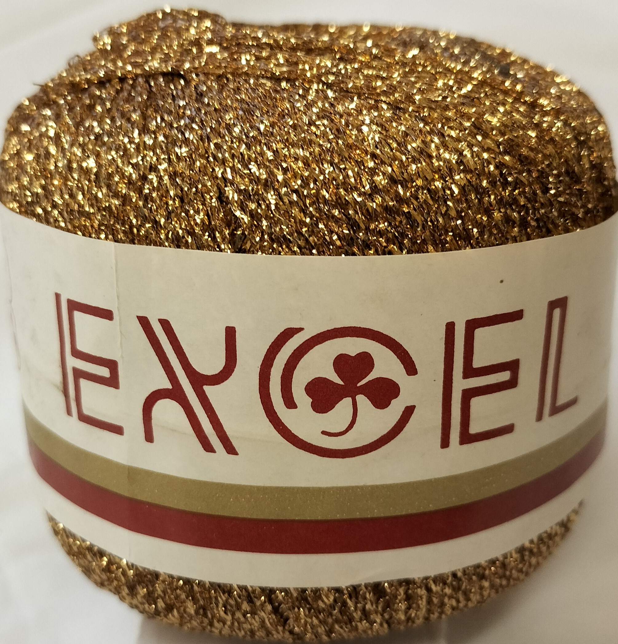 Metallic Yarn, Excel, 20Gm, Gold - Ball